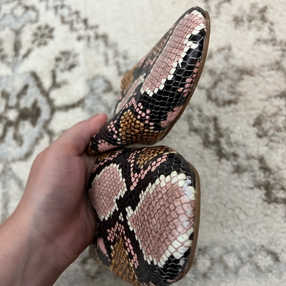 Madewell snake print slide on mules - Picture 8 of 8
